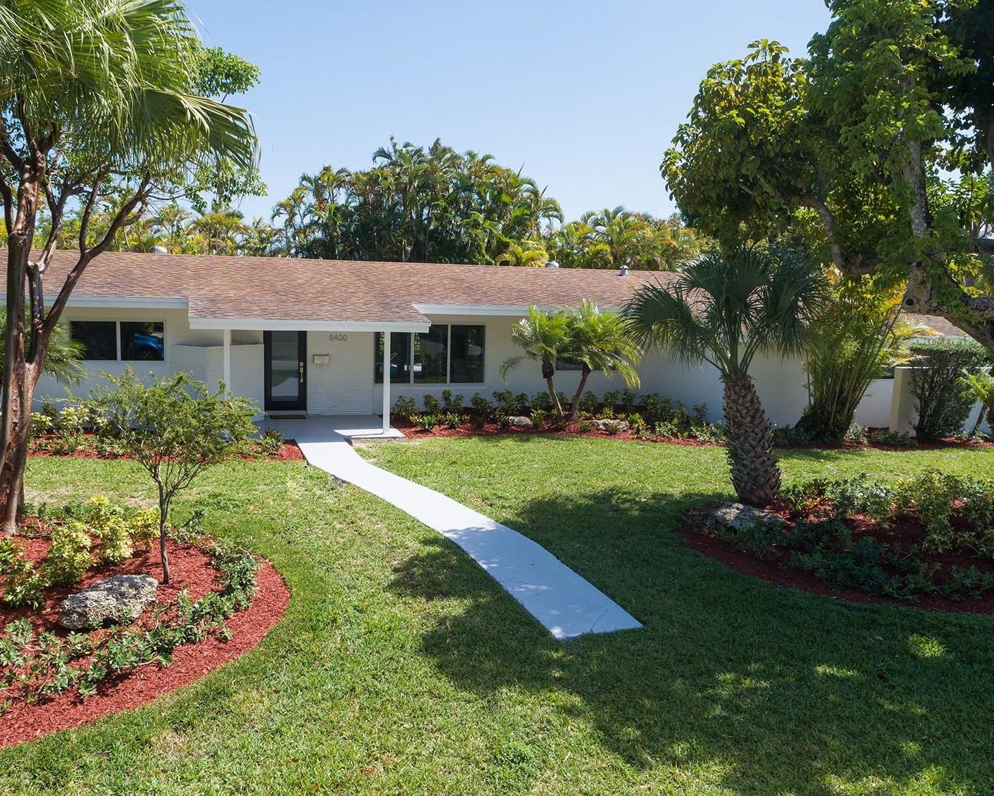 Renovated home exterior